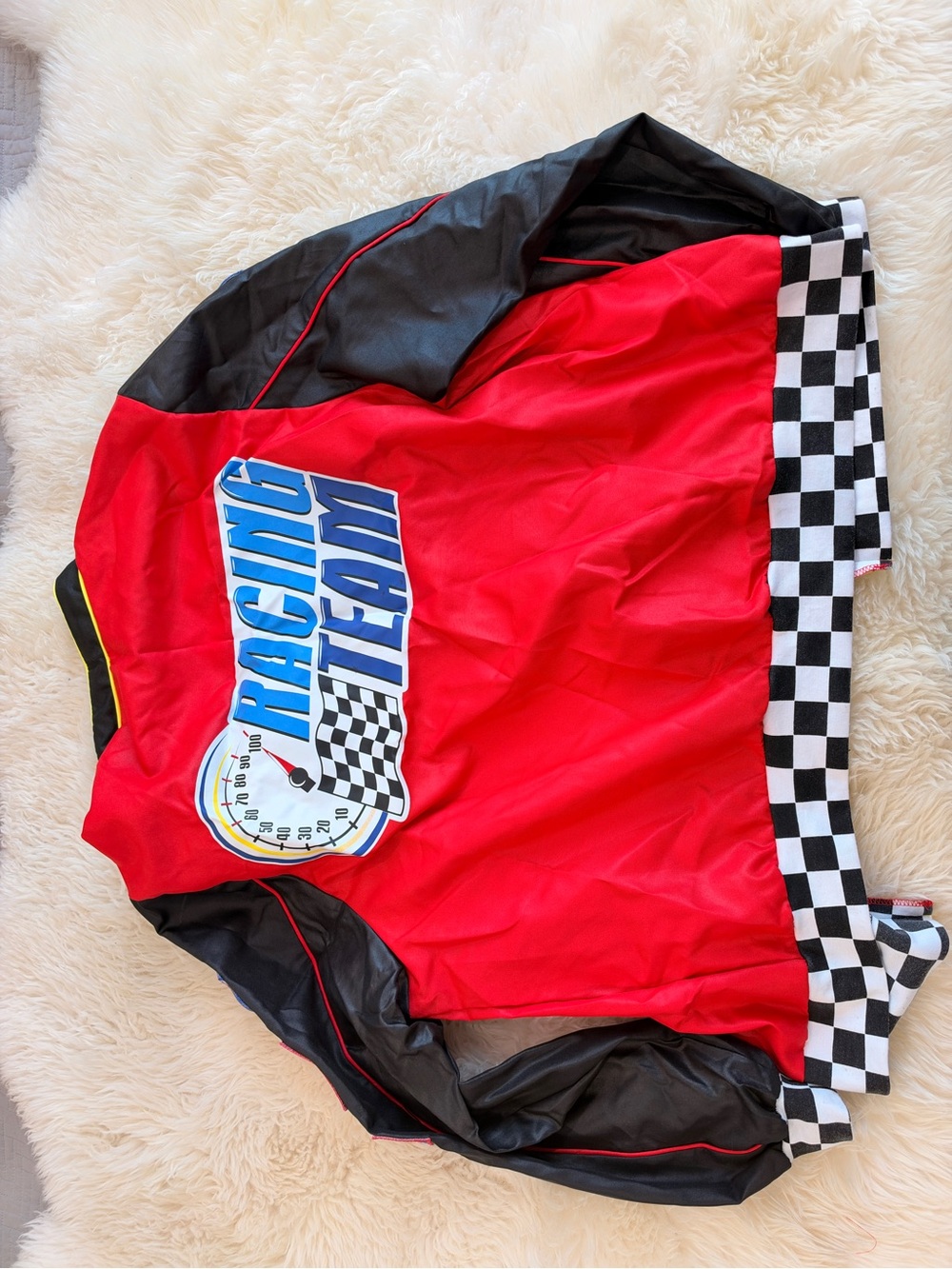 Fast Lane Racing Race Car Driver Costume Set Adult Standard - Picture 2 of 11